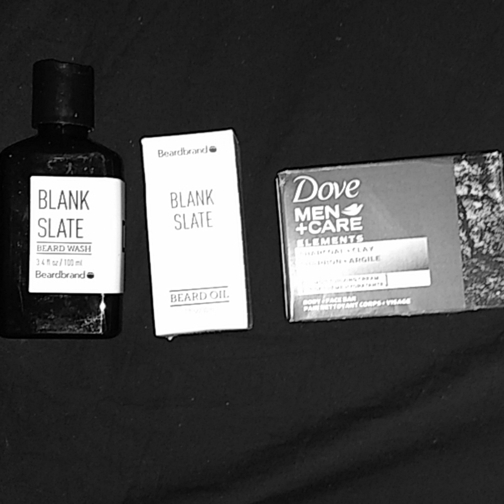 Fresh and clean man exfoliation